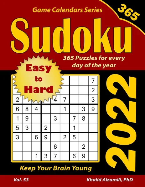 2022 Sudoku: 365 Easy to Hard Puzzles for Every Day of the Year by Dr. Khalid Alzamili – front cover