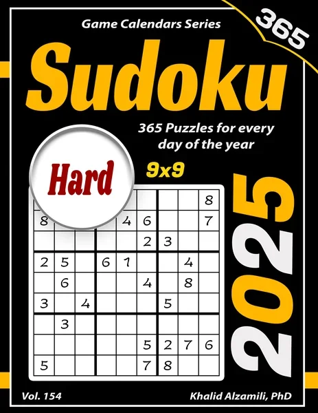 2025 Sudoku: 365 Hard (9x9) Puzzles for Every Day of the Year by Dr. Khalid Alzamili – front cover