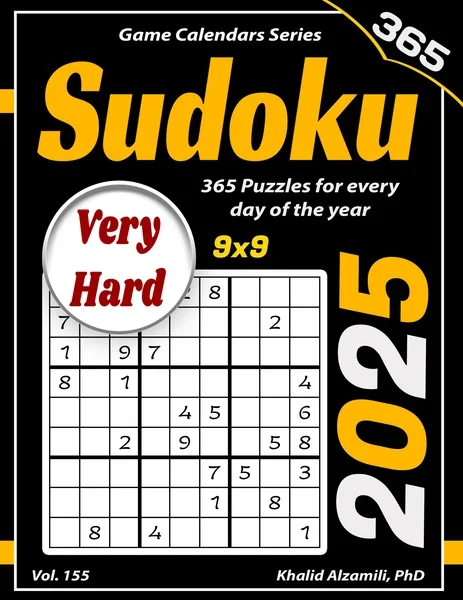 2025 Sudoku: 365 Very Hard (9x9) Puzzles for Every Day of the Year by Dr. Khalid Alzamili – front cover