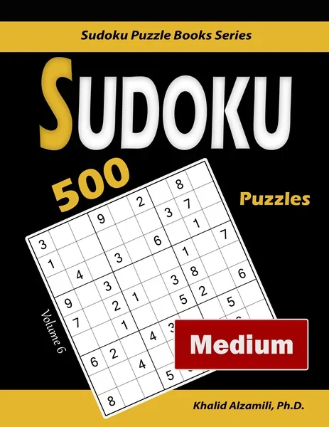 Sudoku: 500 Medium Puzzles by Dr. Khalid Alzamili – front cover