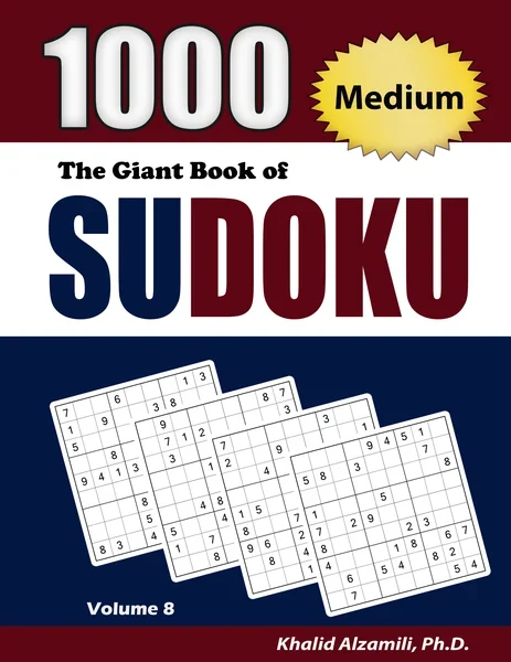 The Giant Book of Sudoku: 1000 Medium Sudoku Puzzles by Dr. Khalid Alzamili – front cover