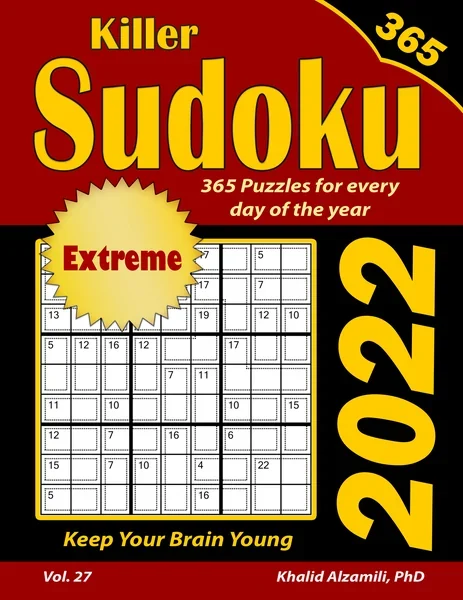 2022 Killer Sudoku: 365 Extreme Puzzles for Every Day of the Year : Keep Your Brain Young by Dr. Khalid Alzamili – front cover