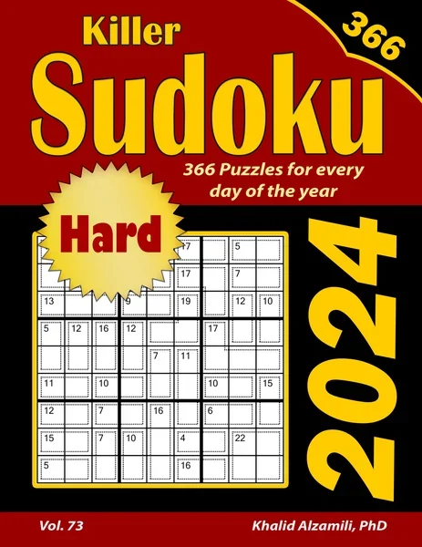 2024 Killer Sudoku: 366 Hard Puzzles for Every Day of the Year by Dr. Khalid Alzamili – front cover