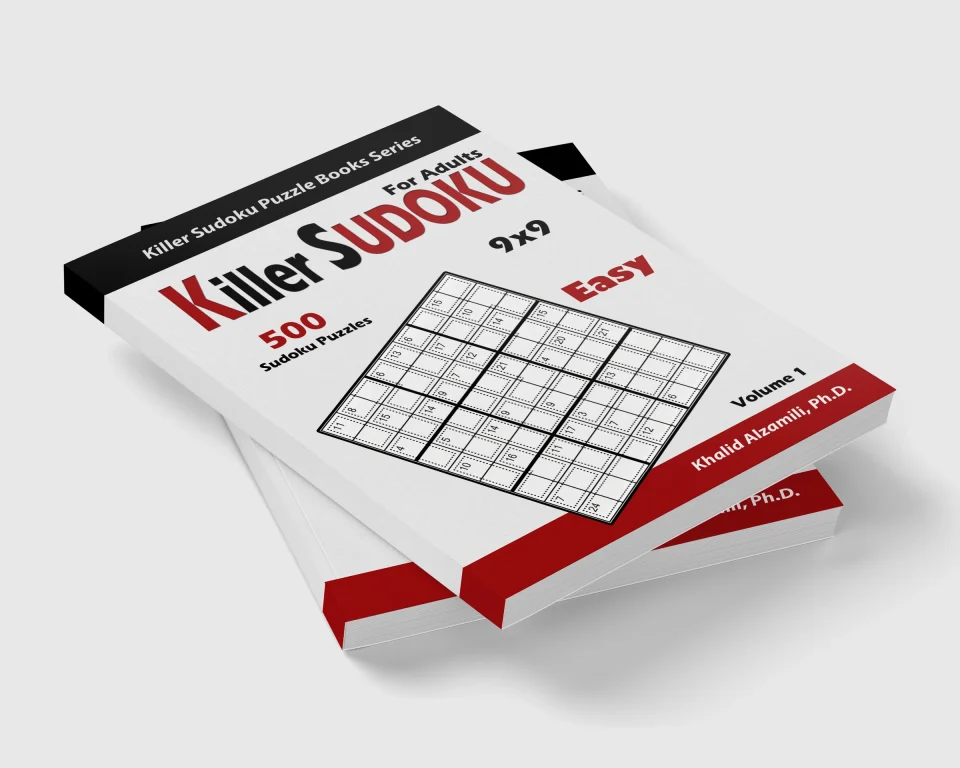 Killer Sudoku for Adults: 500 Easy Killer Sudoku (9x9) Puzzles : Keep Your Brain Young by Dr. Khalid Alzamili – stacked book view