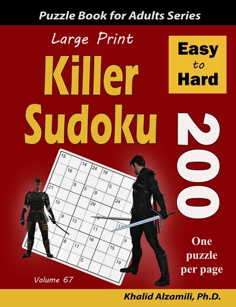 Large Print Killer Sudoku: 200 Easy to Hard Puzzles by Dr. Khalid Alzamili – front cover