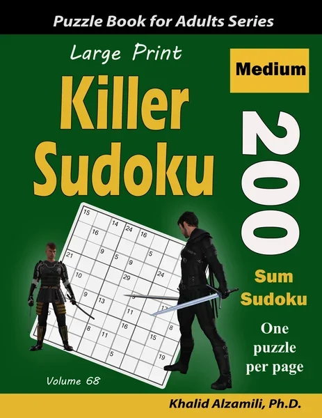Large Print Killer Sudoku: 200 Medium Sum Sudoku Puzzles by Dr. Khalid Alzamili – front cover