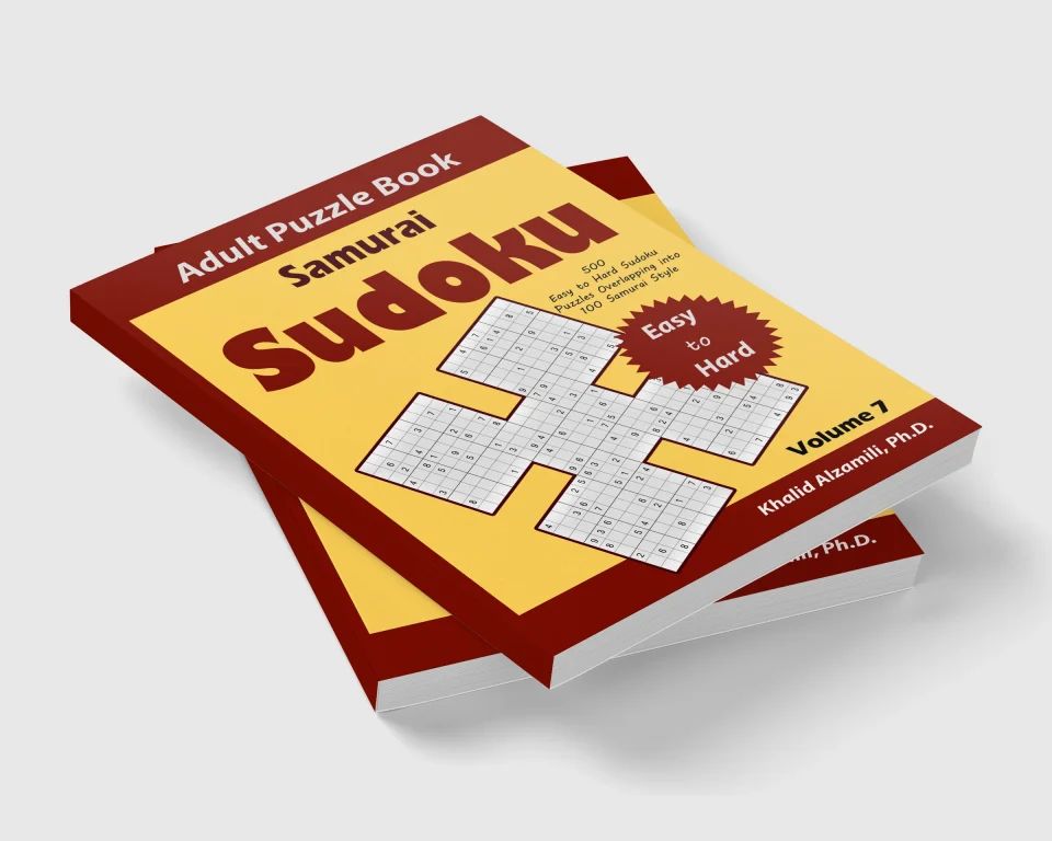 Samurai Sudoku Adult Puzzle Book: 500 Easy to Hard Sudoku Puzzles Overlapping into 100 Samurai Style : Keep Your Brain Young by Dr. Khalid Alzamili – stacked book view