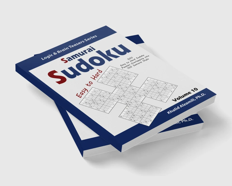 Samurai Sudoku: 500 Easy to Hard Sudoku Puzzles Overlapping into 100 Samurai Style by Dr. Khalid Alzamili – stacked book view