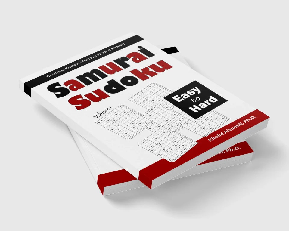 Samurai Sudoku: 500 Easy to Hard Sudoku Puzzles Overlapping into 100 Samurai Style by Dr. Khalid Alzamili – stacked book view