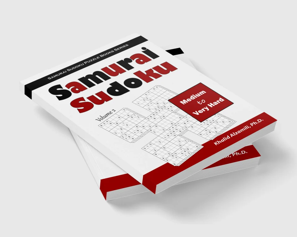 Samurai Sudoku: 500 Medium to Very Hard Sudoku Puzzles Overlapping into 100 Samurai Style by Dr. Khalid Alzamili – stacked book view