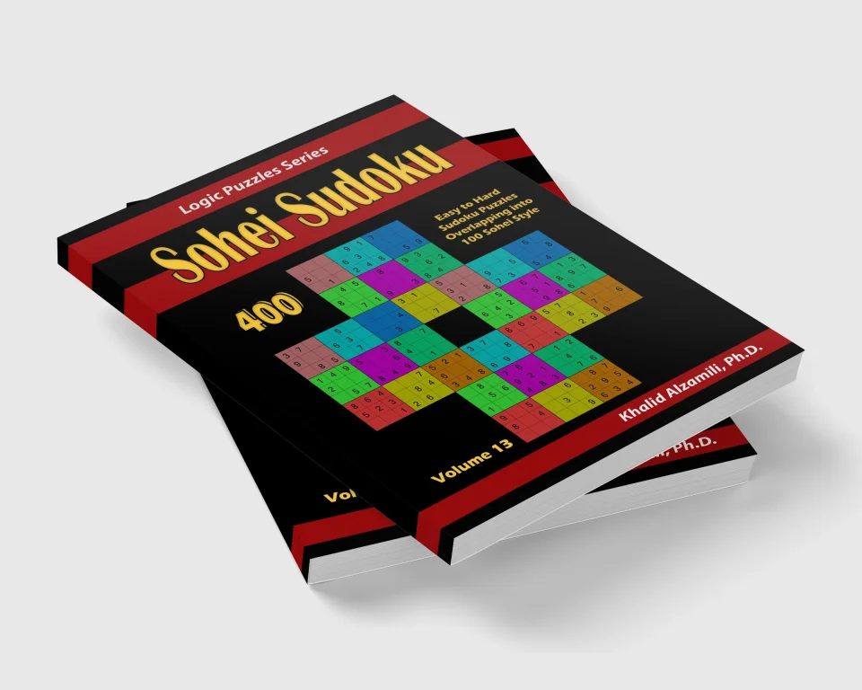 Sohei Sudoku: 400 Easy to Hard Sudoku Puzzles Overlapping into 100 Sohei Style by Dr. Khalid Alzamili – stacked book view