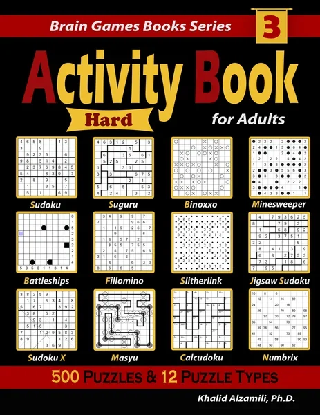 Sudoku X Puzzle Book for Adults: 500 Easy to Hard by Dr. Khalid Alzamili – front cover