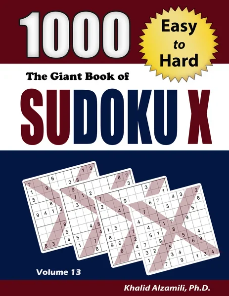 The Giant Book of Sudoku X: 1000 Easy to Hard Puzzles by Dr. Khalid Alzamili – front cover