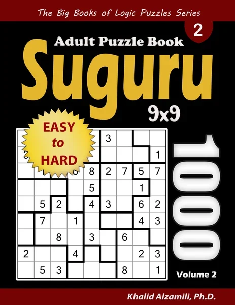 Suguru Adult Puzzle Book: 1000 Easy to Hard Number Blocks (9x9) Puzzles by Dr. Khalid Alzamili – front cover