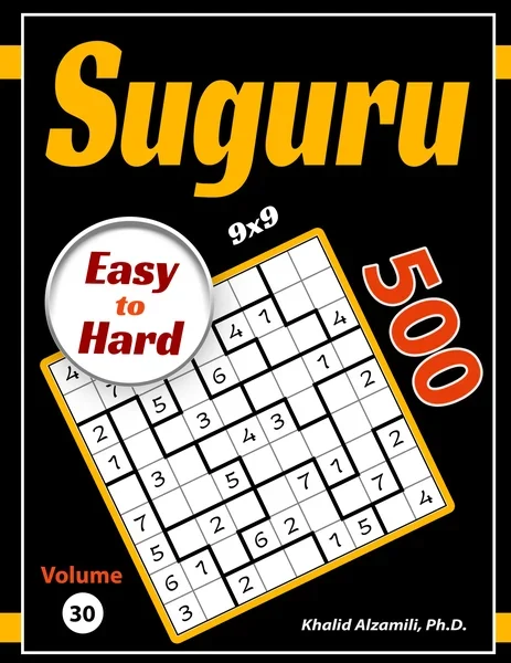 Suguru: 500 Easy to Hard (9x9) Puzzles by Dr. Khalid Alzamili – front cover