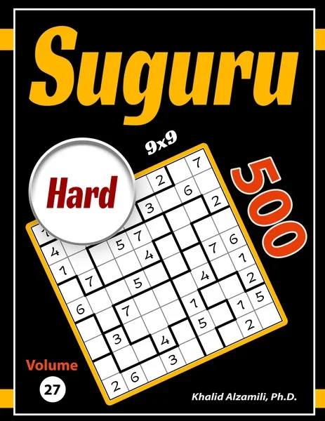 Suguru: 500 Hard (9x9) Puzzles by Dr. Khalid Alzamili – front cover